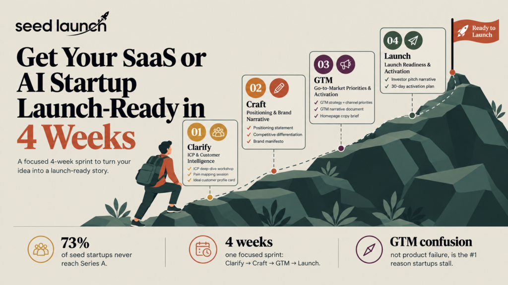 SaaS launch plan 4-week startup launch checklist